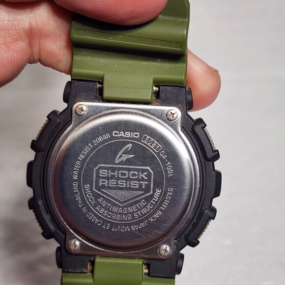 Casio G Shock Black and green NWOT condition Military series - Picture 3 of 12